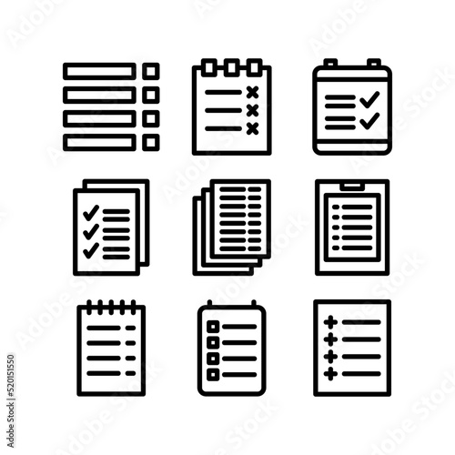 list icon or logo isolated sign symbol vector illustration - high quality black style vector icons 