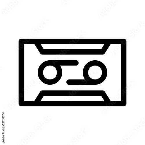 cassette icon or logo isolated sign symbol vector illustration - high quality black style vector icons 