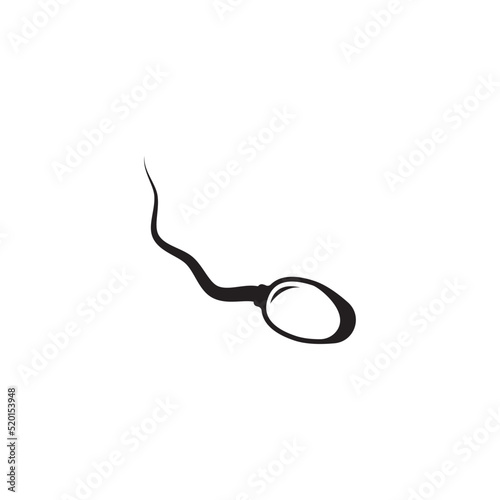 Sperm  Spermatozoa vector logo icon