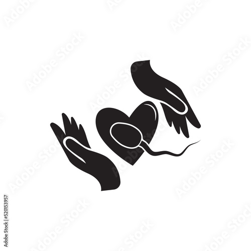 Sperm  Spermatozoa vector logo icon