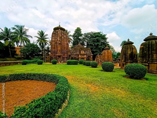 view of mukteshwar temple dedicated to lord shiva located in bhubneshwar , odissa photo
