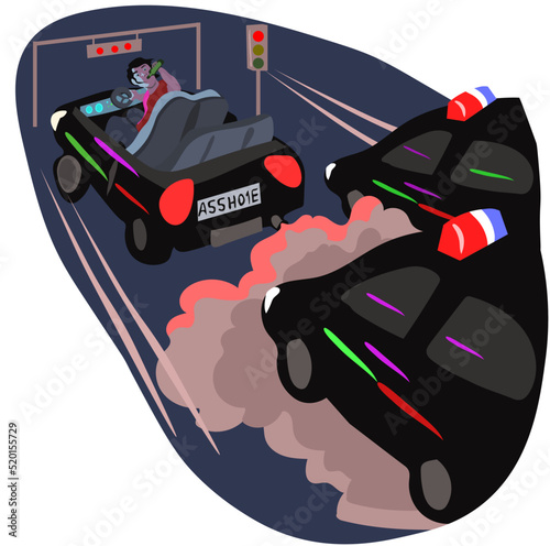 Antisocial personality disorder, man has a disorder that leads to inappropriate behaviour, such as drunk driving and escaping from the police