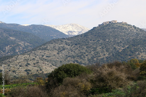 There is snow on Mount Hermon in northern Israel.