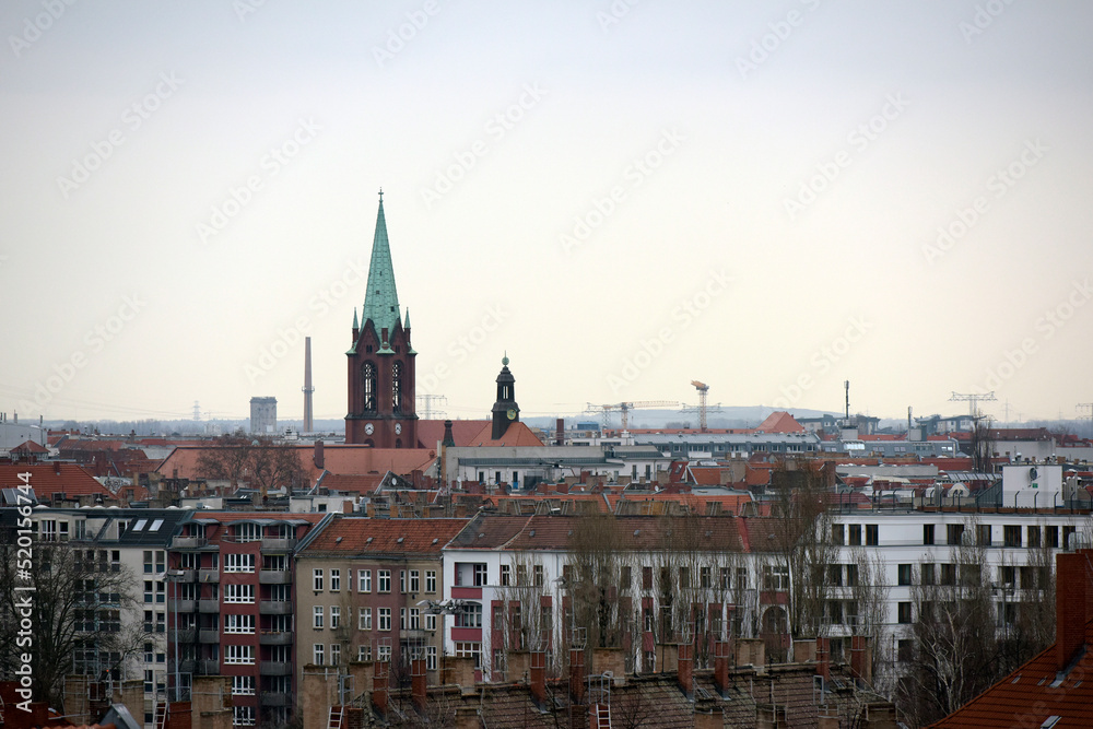 Obraz premium Above the rooftops of Berlin-Prenzlauer Berg