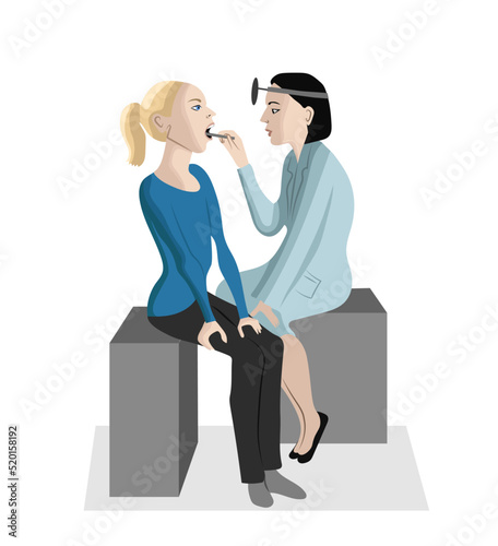 otolaryngologist appointment, ENT appointment, doctor and patient