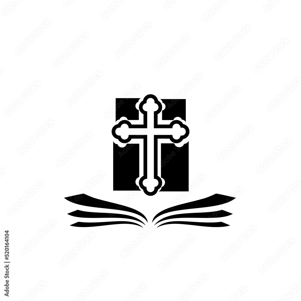 Holy bible book icon isolated on white background Holy bible book icon isolated on white background