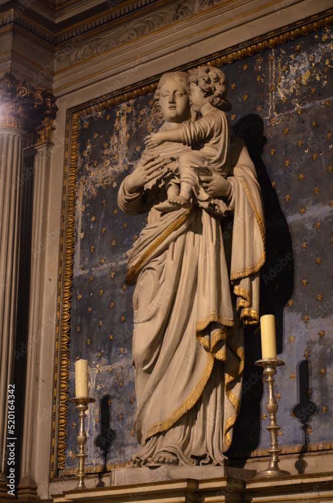 Paris, France 03.23.2017: Great gothic church of Saint Germain l´Auxerrois in Paris