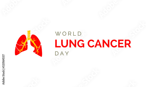 world lung cancer day. Holiday concept. Template for background, banner, card, poster, t-shirt with text inscription