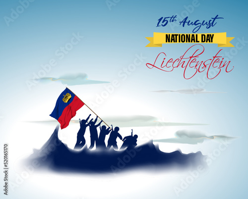 vector illustration for Liechtenstein national day