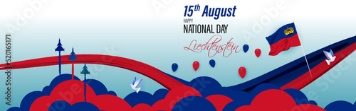 vector illustration for Liechtenstein national day
