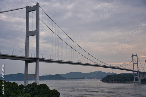 来島海峡大橋, しまなみ、橋, 桑,建築, 海, 空,雲 © Kazuhiro.Kimura