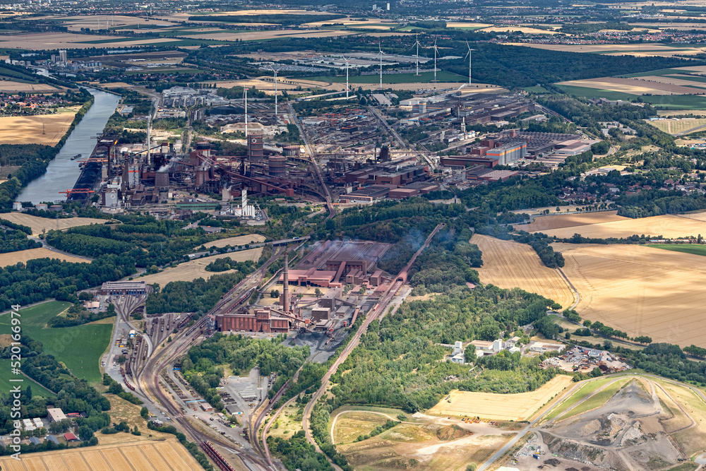 Luftbild Salzgitter AG, Blick von Süden
