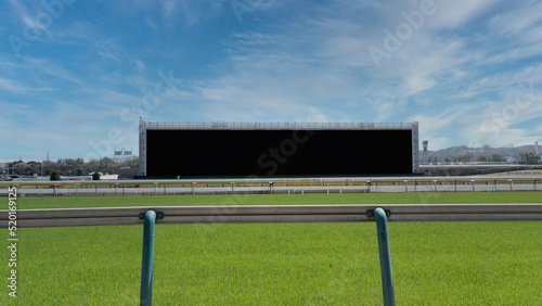 Electric bulletin board at the horse racetrack