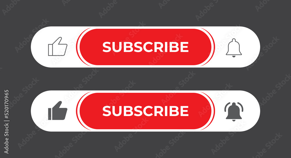 Like and subscribe icon vector. Streaming channel subscriptions Like and subscribe icon vector. Streaming channel subscriptions