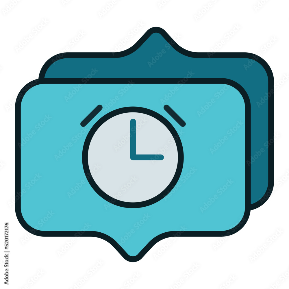 alarm message and chat balloon icon alarm message and chat balloon icon