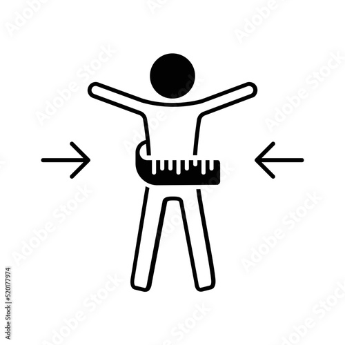 Solid icon for Weight loss