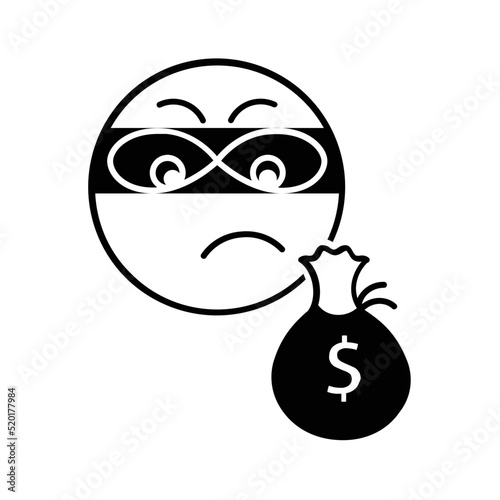 Solid icon for Burglar emoji