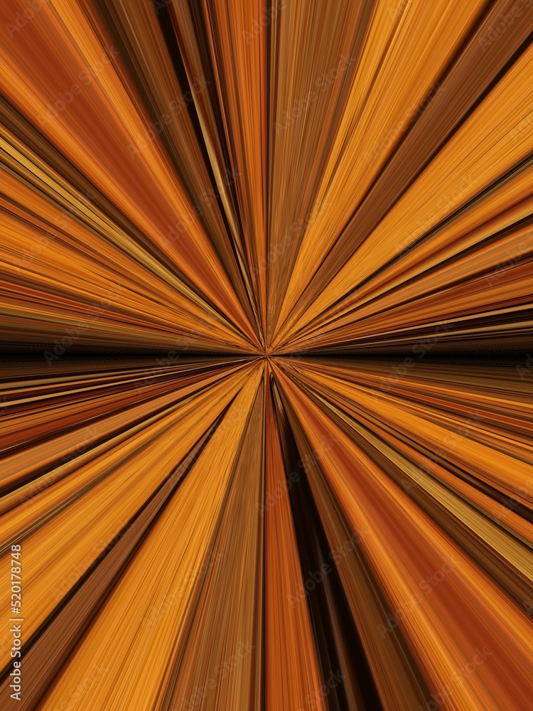 Obraz premium gold and orange stripes to far distant vanishing point