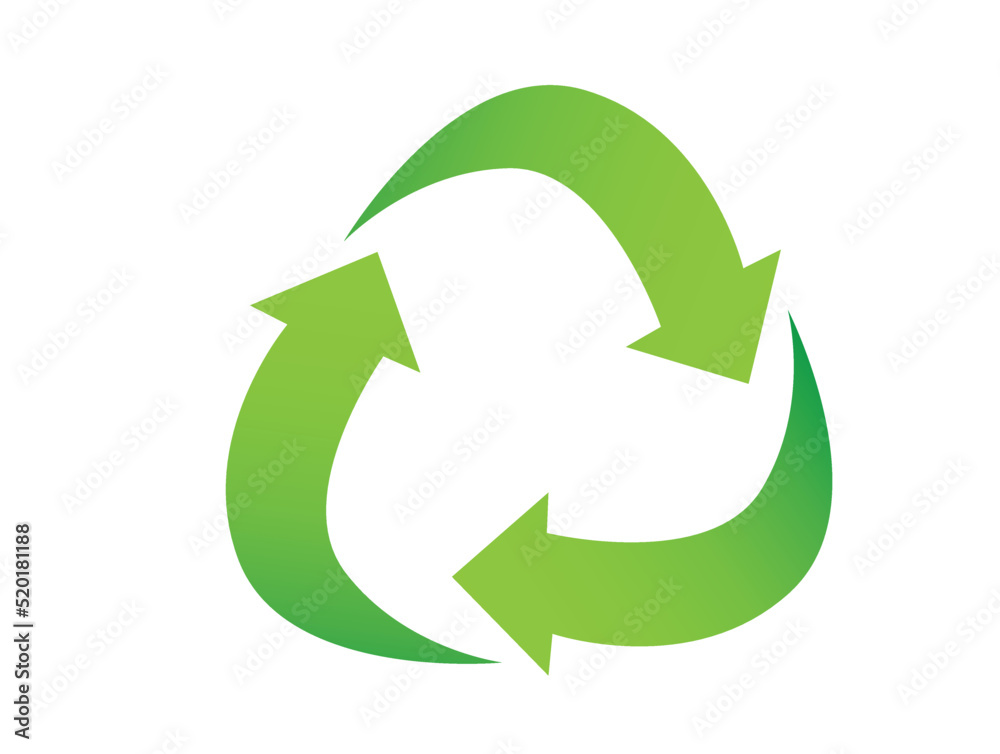 Recycle icon vector Green triangular eco recycle icons Recycle icon vector Green triangular eco recycle icons