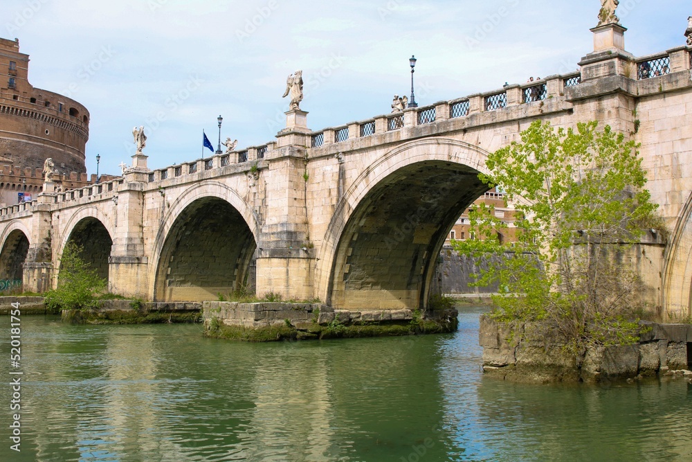 roman bridge over the river