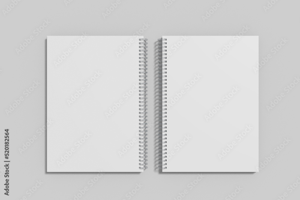 A5 Spiral Notebook Blank Mockup A5 Spiral Notebook Blank Mockup