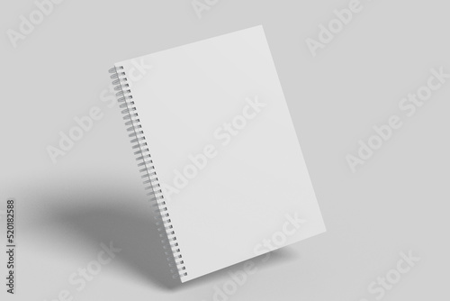 A5 Spiral Notebook Blank Mockup photo
