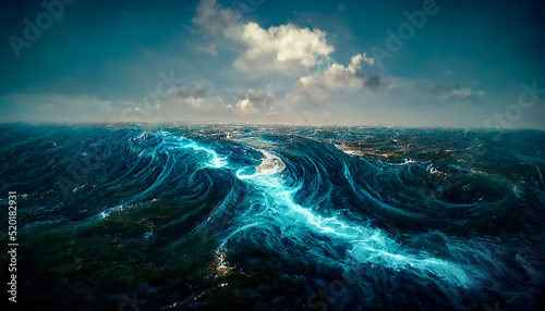 Fantasy seascape with beaut...