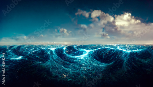 Fantasy seascape with beaut...