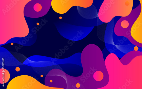 Colorful drawn abstract fluid background © Ascrea.78