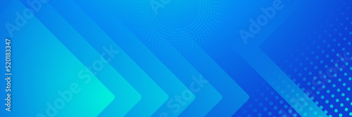 Free Download Abstract geometric blue wide background banner layout design. Business presentation banner with blue geometric shape. Blue abstract vector long banner. Minimal background with copy space for text - GFXLoad