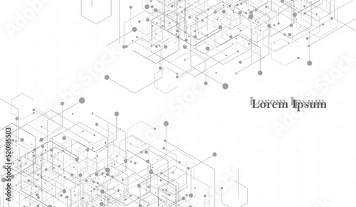 幾何学 抽象 白 グレー テクノロジー 背景