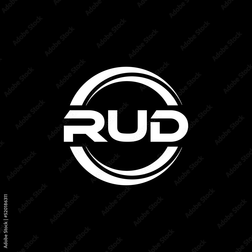 RUD letter logo design with black background in illustrator, vector logo modern alphabet font overlap style. calligraphy designs for logo, Poster, Invitation, etc. RUD letter logo design with black background in illustrator, vector logo modern alphabet font overlap style. calligraphy designs for logo, Poster, Invitation, etc.
