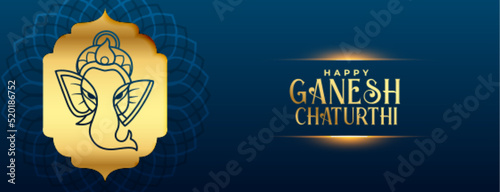 premium hindu god ganesha design for ganesh chaturthi celebration banner