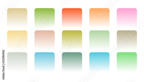 soft pastel color gradient combination set