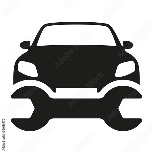 Automotive repair icon car service. Mechanic tools, vector illustration