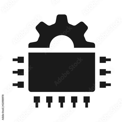 Digital Transformation icon. Digital technology integration symbol vector illustration
