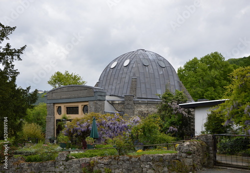 Historical Building at the Mountain Drachenfels in the Mountains Siebengebirge, North Rhine - Westphalia