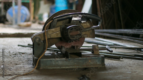 Disk Cutter Machine in welding workshop