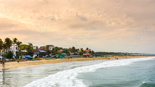 View of serenity beach at Pondicherry (Now known as Puducherry), India photo