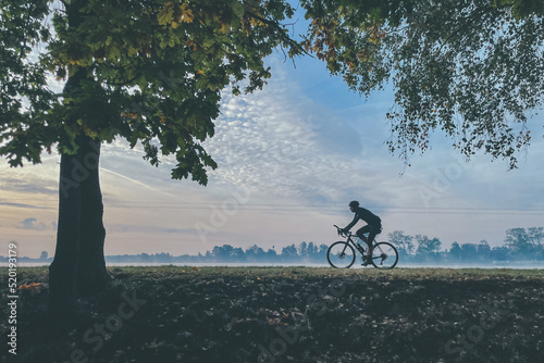 cycling in the park photo