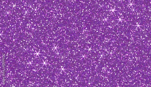 Abstract purple glitter sparkle bokeh light background, Purple glitter pattern seamless.
