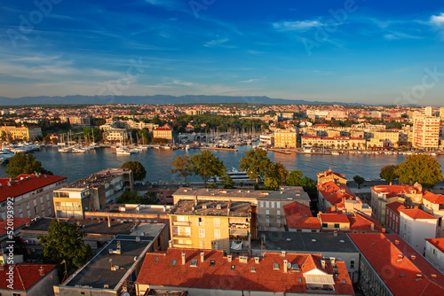 Top view of the Zadar, Croatia.