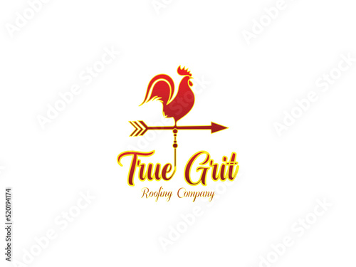 true glit roofing company logo design vector.eps