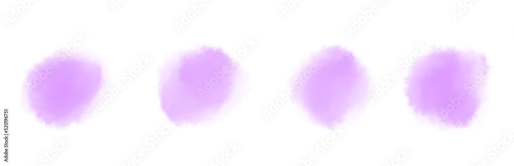 Watercolor circle dots in line banner pastel color mixing boarder elements