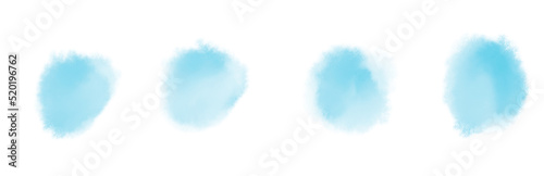 Watercolor circle dots in line banner pastel color mixing boarder elements