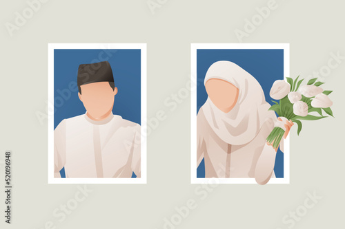 islamic wedding couple