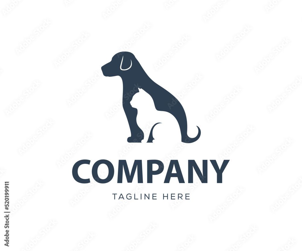 Animal Logo. Dog and Cat Animal Logo