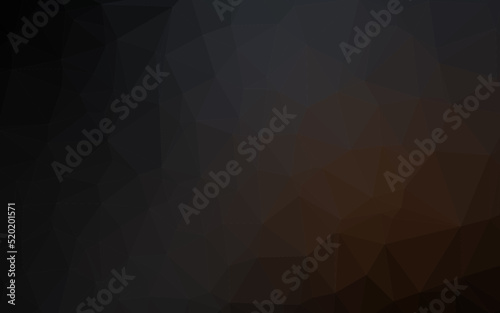 Dark Black vector blurry triangle texture.