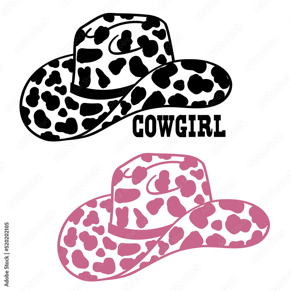 Cow print cowboy hat best sale