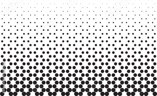 Geometric pattern based on circles on a white background.Seamless in one direction.Average fade out. 25 figures in height. The radial transformation method.